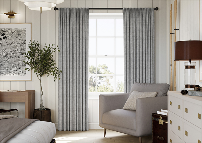 Melrose (Blackout), Wool Grey - Made to Measure Curtains - Image 3